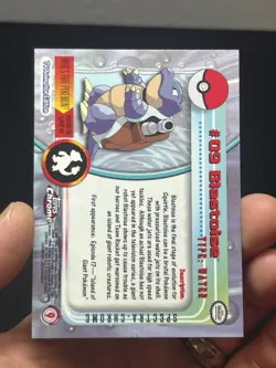 Pokemon Topps Chrome Spectra Blastoise #09 Series 1 - Image 4