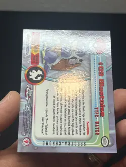 Pokemon Topps Chrome Spectra Blastoise #09 Series 1 - Image 5