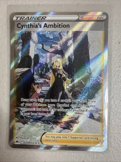 Pokemon English Cynthia's Ambition GG60/GG70 Crown Zenith Galarian Gallery Holo - Image 1