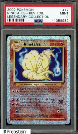 2002 Pokemon Legendary Collection Reverse Foil #17 Ninetales PSA 9 MINT - Image 1