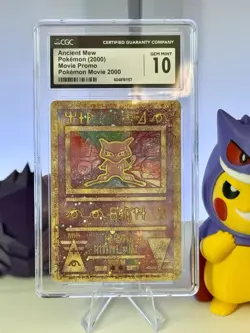 2000 Pokemon Movie Promo Ancient Mew CGC 10 GEM MINT SWIRLED - Image 1