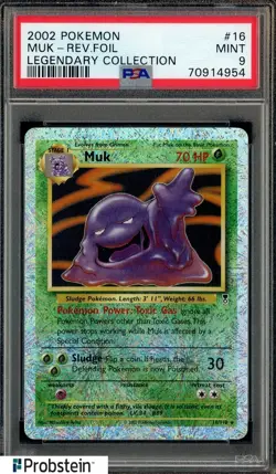 2002 Pokemon Legendary Collection Reverse Foil #16 Muk PSA 9 MINT - Image 1