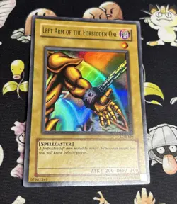 INK MISPRINT 2002 Left Arm of the Forbidden One LOB-123 Original Print Yugioh LP - Image 1