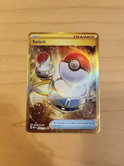 Switch Gold Secret Rare NM 206/165 Scarlet & Violet 151 Pokemon Card - Image 1