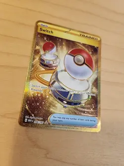 Switch Gold Secret Rare NM 206/165 Scarlet & Violet 151 Pokemon Card - Image 2