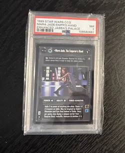 PSA 7 Mara Jade The Emperor’s Hand Star Wars CCG Enhanced Jabba’s Palace Card - Image 1