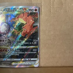 Charizard VSTAR SWSH262 Black Star Promo - Pokemon Card (Off Center) - A1 - Image 4