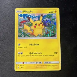 Pikachu 4/12 McDonald's Promos 2018 Holo Pokemon Card - Image 1