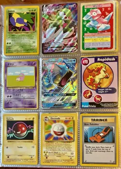 Vintage Pokemon Card Collection - No Binder Lot 5 Pages - Holo - Modern LP/NM - Image 1