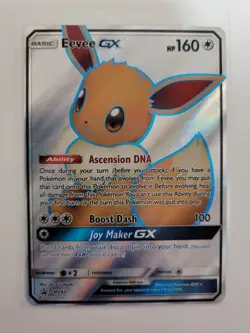Pokemon Eevee GX TCG Full Art Holo Rare Black Star Promo Card SM242 - Image 1
