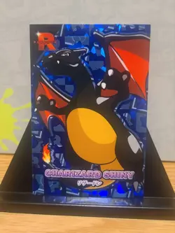 Pokemon, PERU, Shiny Charizard, Team Rocket Card Database, Blue Holo, LP - Image 1