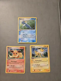Pokemon Pop Series 3 Flareon, Jolteon, Vaporeon Holo Cards - Image 1