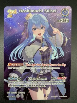 Hololive Hoshimachi Suisei hBP01-081 SR English Blooming Radiance Card NM/MT - Image 1