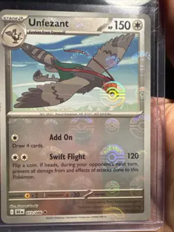 Unfezant 073/086 POKEBALL Reverse Holo - Black Bolt S&V Black White Pokemon Card - Image 1
