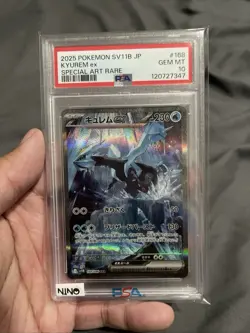 PSA 10 Kyurem ex SAR 168/086 sv11B Black Bolt Pokemon Card Japanese - Image 1