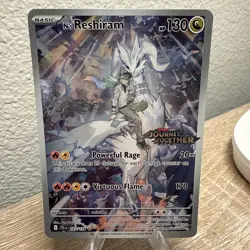 Pokemon TCG N's Reshiram Stamped Promo Holo Card 167/159 SV09 Journey Together - Image 1