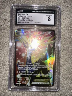 Xerneas EX Full Art Holo Card 146/146 XY CGC 8 Pokemon TCG Near Mint (Pop 24) - Image 1