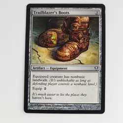 MTG Lot: The Peregrine Dynamo, Sunken Citadel, Trailblazer's Boots, Haughty Djin - Image 4