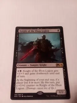 Knight of the Ebon Legion -NM- [Core Set 2020] MTG Magic The Gathering - Image 1