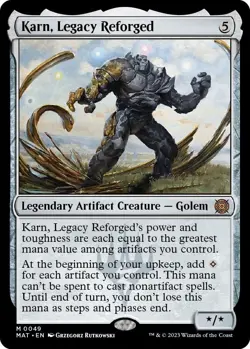 MTG - Karn, Legacy Reforged - MAT 0049 - March of the Machine: Aftermath Mythic - Image 1