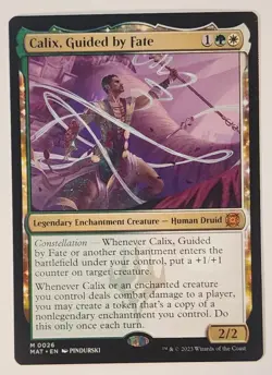 MTG - Calix, Guided by Fate - MAT 0026 - March of the Machine: Aftermath Mythic - Image 1