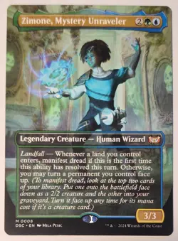 MTG - Zimone, Mystery Unraveler - Borderless - DSK 0008 - Duskmourn - Mythic - Image 1