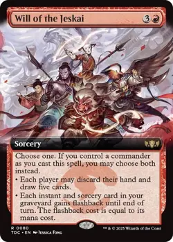 MTG - Will of the Jeskai - Extended Art - TDC 0080 - Tarkir Dragonstorm - Rare - Image 1