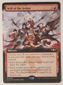MTG - Will of the Jeskai - Extended Art - TDC 0080 - Tarkir Dragonstorm - Rare - Image 2