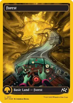 MTG - Forest - First-Place Foil - DFT 0511 - Aetherdrift - Magic the Gathering - Image 1