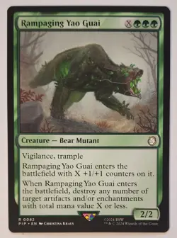 MTG - Rampaging Yao Guai - PIP 0082 - Fallout - Magic the Gathering - Rare - Image 1