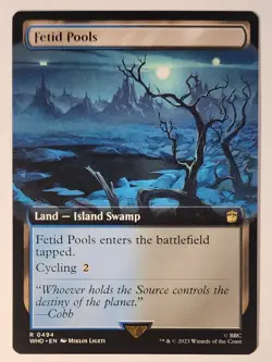 MTG - Fetid Pools - Extended Art - WHO 0494 - Doctor Who - Rare - Magic - Image 1