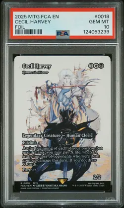 2025 MTG FINAL FANTASY: THROUGH THE AGES FOIL #0018 CECIL HARVEY PSA 10 - Image 1