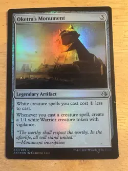 MTG FOIL Oketra's Monument - Amonkhet #233 - Image 1