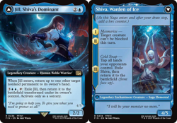 Jill, Shiva's Dominant // Shiva, Warden of Ice - Foil - Extended Art NM, English - Image 1