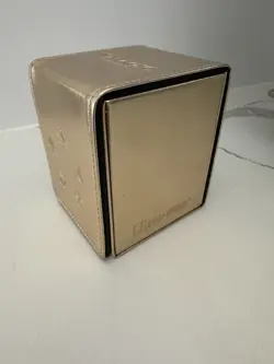 MTG Magic the Gathering Ultra Pro commander deck box gold leatherette flip box - Image 2