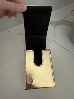 MTG Magic the Gathering Ultra Pro commander deck box gold leatherette flip box - Image 3