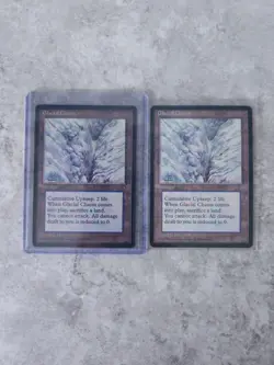 ❄ MTG Ice Age Glacial Chasm x2 - LP - Reserved List Land - Sleeved + Toploader - Image 4