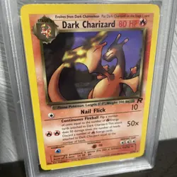2000 Pokemon Rocket Non Holo Dark Charizard PSA 8 NM-MT - Image 5