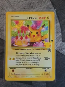 Birthday Pikachu- 24/53 -Celebration - Classic Collection Holo Pokemon Card - NM - Image 1