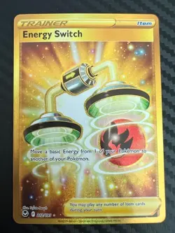 Pokemon TCG Energy Switch Sword & Shield Silver Tempest 212/195 Holo Secret NM - Image 1