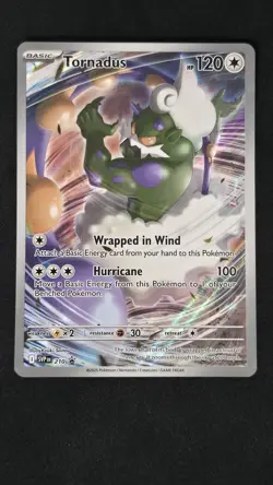 Tornadus 210 Black Star Promo Pokemon Card White Flare - Image 1