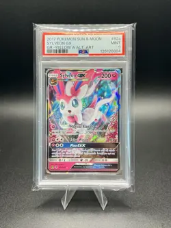 Sylveon GX 92a/145 Alternate Art 2017 Pokemon Sun & Moon PSA 9 MINT - Image 1