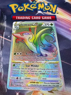 Serperior VSTAR 196/195 Pokemon TCG SWSH Silver Tempest Secret Rare NM - Image 1