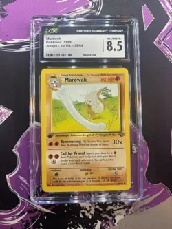 Pokemon Marowak Uncommon 1st Edition #39/64 Jungle CGC 8.5 - Image 1
