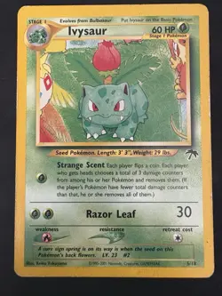 Pokemon Southern Islands Ivysaur English Rare Vintage Promo - Image 2
