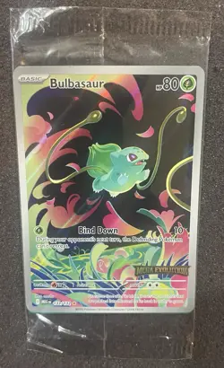 Pokemon Bulbasaur 133/132 Pokemon TCG Mega Evolution Stamped Promo SEALED - Image 2