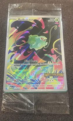 Pokemon Bulbasaur 133/132 Pokemon TCG Mega Evolution Stamped Promo SEALED - Image 3