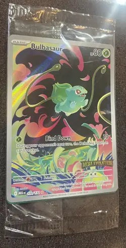 Pokemon Bulbasaur 133/132 Pokemon TCG Mega Evolution Stamped Promo SEALED - Image 4