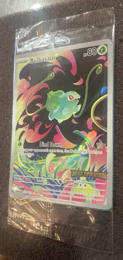 Pokemon Bulbasaur 133/132 Pokemon TCG Mega Evolution Stamped Promo SEALED - Image 5