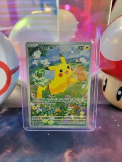 Pikachu 088 Pokemon TCG S&V Black Star Promo Rare Holo NM - Image 1